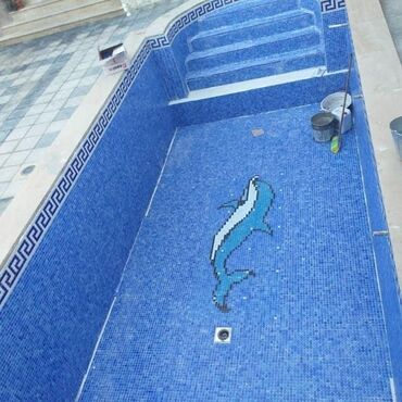 Hovuzlar: Hovuz ucun mozaika. Yerli istehsal mozaikalar Turkiye istehsali — 9