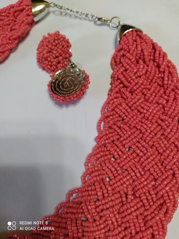 Наборы украшений: Ожерелье из бисера и серьги гвоздики,ручная работа,шикарно смотрится и — 13