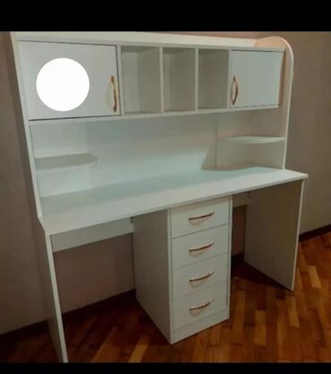 Sifarişlə kompyuter masaları: Düz masa, Polkalı, Siyirməli, Azərbaycan, Sadə laminat, Zəmanətli, Kredit yoxdur — 2