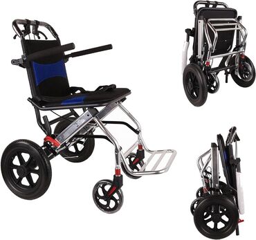 Инвалидные коляски: Инвалидные коляски складные 8кг 24/7 новые доставка Бишкек