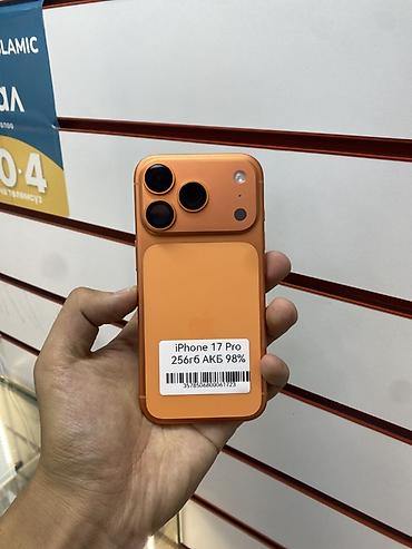 8 iphone: IPhone 17 Pro, Б/у, 256 ГБ, Оранжевый, Зарядное устройство, Защитное стекло, Чехол, В рассрочку, 98 % — 1
