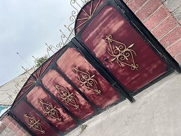 Распашные ворота: Кованые ворота и калитка из металла - Комплект: распашные ворота с — 2