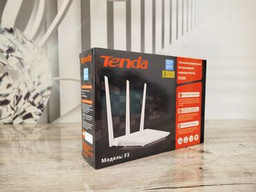 Модемы и сетевое оборудование: Wi-Fi роутер Tenda N300 F3 в полном комплекте. Состояние нового. Под