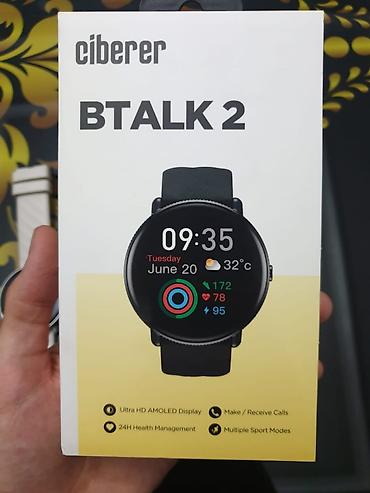 Другие смарт-часы: Смарт-часы Ciberer BTalk 2 - Круглый AMOLED‑дисплей 1.43" - Корпус из — 8