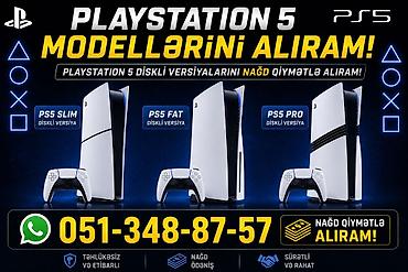 Техника и электроника: PlayStation 5 Madellərini Alıram — 1