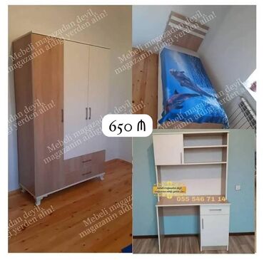 karaca gence: Oğlan və qız üçün, Yeni, Təknəfərlik çarpayı, Dolab, Yazı masası