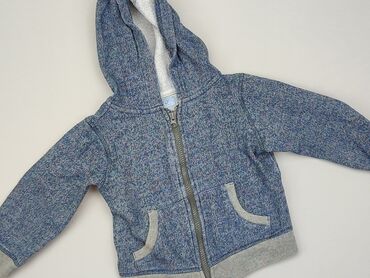 niebieski sweterek rozpinany: Sweatshirt, F&F, 2-3 years, 92-98 cm, condition - Good