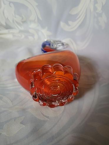 Ostali antikviteti: Murano figura rucni rad iz 70ih.god. Figura duvano staklo,bez — 13