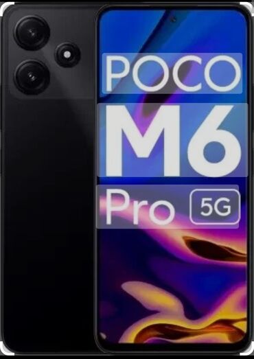 купить бу телефон бишкек: Poco M6 Pro, Б/у, 512 ГБ, цвет - Черный, 2 SIM