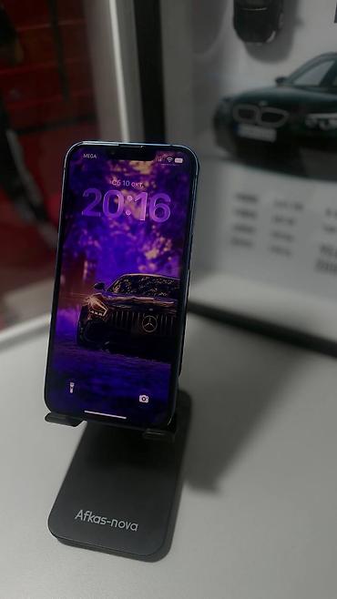IPhone 13, Б/у, 256 ГБ, Синий, Защитное стекло, Чехол, 88 %