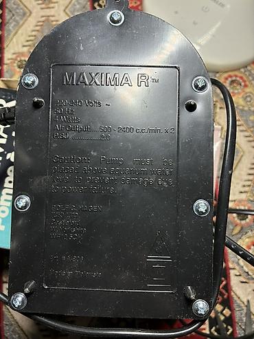 Nasoslar: MAXIMA R akvarium hava nasosu Məhsul təsviri: - Brend/model: MAXIMA R — 3
