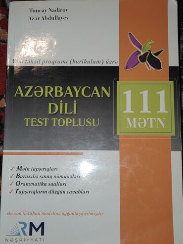 Testlər: Məhsul:Azərbaycan dili,mətn və qrammatika sualları toplusu Qiymət:7