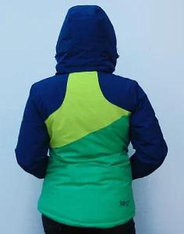 Ski jakne: Zimska/ski jakna – žensko - Trobojni dizajn: tamnoplava, limeta i — 18