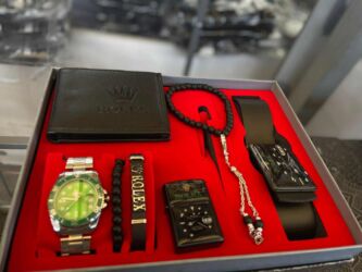 Setovi nakita: Rolex, Set: Ogrlica, Materijal: Koža — 13