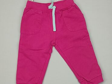 legginsy czarno rozowe: Spodnie dresowe, 6-9 m, stan - Dobry