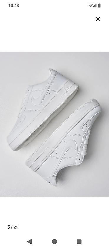 пут кийим: Эркектердин кроссовкасы, 42, Nike, Жаңы, түсү - Ак — 4