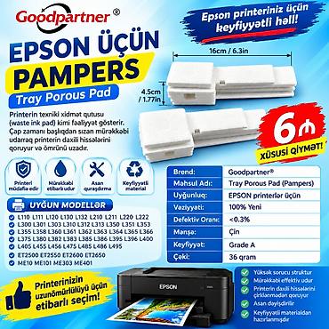 canon printer rəngləri: Epson modelleri ucun pampers. Epson üçün bu modellərə uyğundur: L110 — 1
