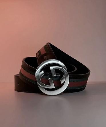 Ремни и пояса: Ремень, Gucci, Материал: Комбинированный материал, Мужские, Б/у — 1