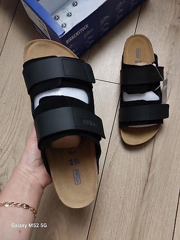 велкро: Мужские сандалии, 44, Birkenstock, Новый, цвет - Черный, Самовывоз — 3