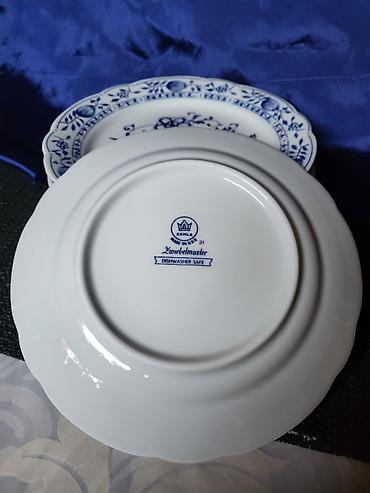 Kuhinjski setovi: Tanjiri Kahla porcelan cvibl mustra 1968 do 1987g.Nemacka. Tanjiri — 7