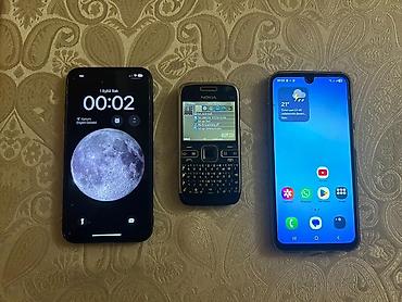 Техника и электроника: 3 ədəd mobil telefon dəsti - iPhone (Face ID-lı model): Tam ekranlı — 1