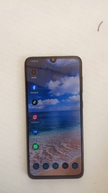 mobil whatsapp: Samsung Galaxy A70, 128 GB, rəng - Mavi, Barmaq izi, İki sim kartlı