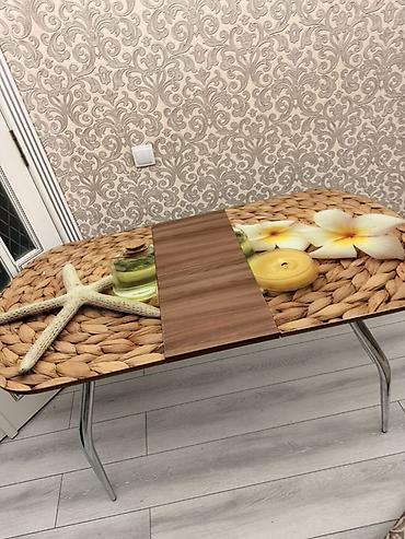 Кухонные столы: Кухонный стол с фотопечатью на столешнице. Длина 110 см Ширина 70 см — 7