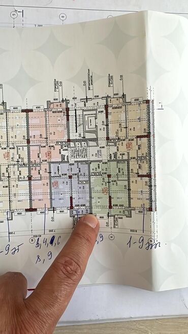 комнаты студии продажа: 2 комнаты, 56 м², Элитка, 9 этаж, ПСО (под самоотделку)