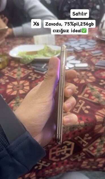 iphone xs qiymet: IPhone Xs, 256 GB, Rose Gold, Face ID