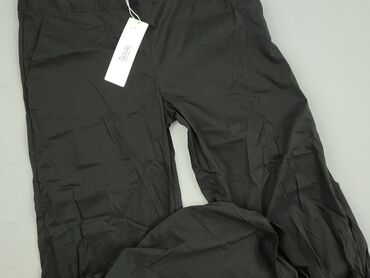 Black, Spodnie materiałowe damskie, rozmiar L