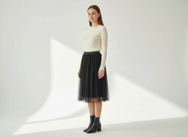 spódnica wieczorowa z tafty: Спідниця жіноча, розмір S