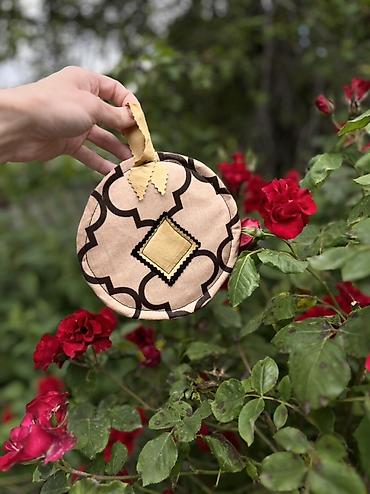 bamboo tekstil: Mətbəx üçün dairəvi tutacaqlar dəsti – parça pot-holder/əlcəklər - — 4