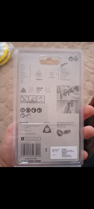 električna testera za meso: Bosch Starlock AVZ 93 G – trouglasta brusna ploča/adapter za — 2