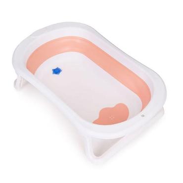 posteljina srca: Sklopiva kadica za bebe sa odvodom – EcoToys, pink (Šifra proizvoda — 1