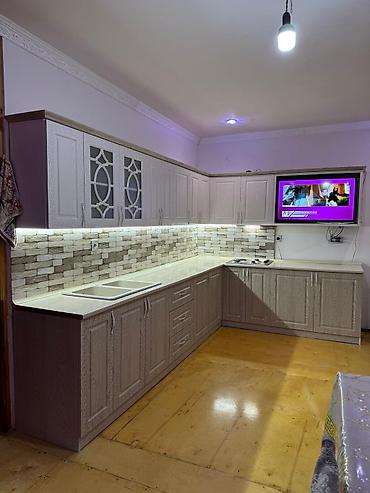 Sifarişlə mətbəx mebeli: Sifarişlə mətbəx dəsti, Özü çəkən petlələr, Mat laminat, Kredit var, Ünvandan götürmə, Pulsuz çatdırılma, Ödənişli çatdırılma — 3