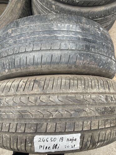 Шины: Шины 245 / 50 / R 19, Лето, Б/у, Пара, Pirelli