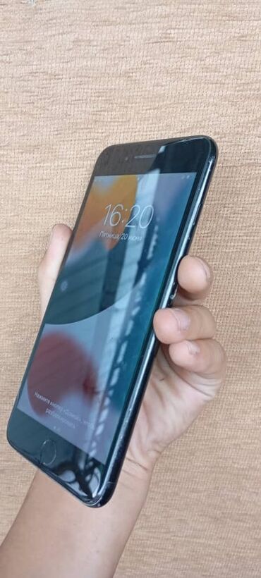 телефоны в рассрочку без процентов: IPhone 7 Plus, Б/у, 128 ГБ, Blue Titanium, Чехол, 91 %