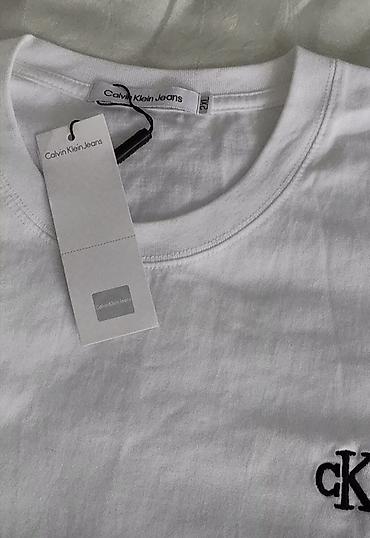 трусы calvin klein: Мужская футболка, 2XL, Calvin Klein, Новый, цвет - Белый, Самовывоз — 3