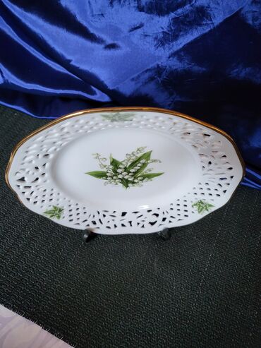 Ostalo posuđe: Tanjir nov dekorativni Schumann 1945g+ Nemacka. Porcelanski — 5