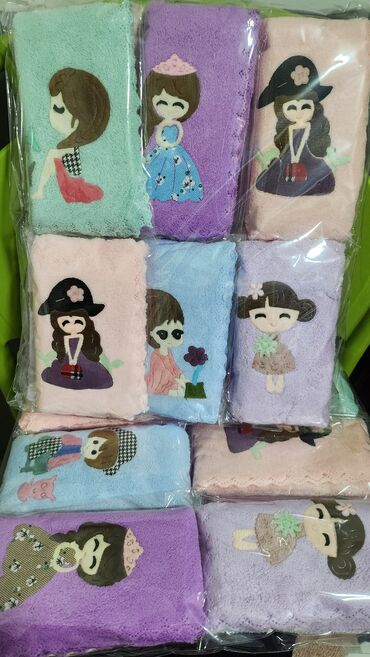Тканевая салфетка, 12 штук и сумочка в подарок, Корея