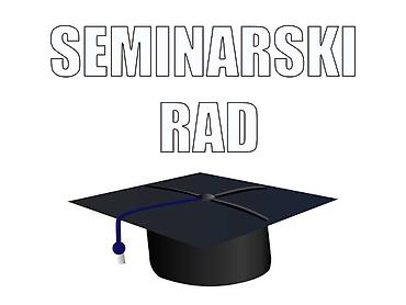 online: Izrada seminarskih radova prema unapred zadatim smernicama. Radovi su — 1