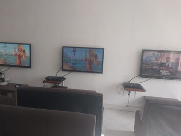 berber reklamı: Playstadyon avadanliğlari satilir 5 dest televizor LG 4 ədəd PS3 1