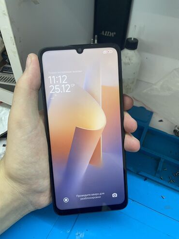 линза для телефона: Redmi, Redmi 13C, Б/у, 256 ГБ, цвет - Черный, 1 SIM, 2 SIM