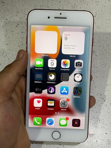 iphone 8 plus qiymeti lalafo: IPhone 7 Plus, 128 ГБ, Красный, Отпечаток пальца