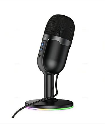 колонки микрофон: Настольный микрофон HOCO L25 Bright с USB‑A и RGB‑подсветкой - Тип — 2