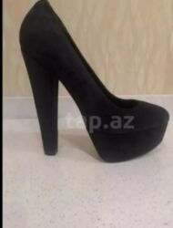 детская обувь на каблуке: Туфли, Размер: 37, цвет - Черный, Новый