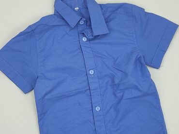 koszula spinki: Shirt 3-4 years, condition - Good, pattern - Monochromatic, color - Blue