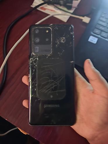 холодилник матор: Samsung Galaxy S20 Ultra, Б/у, 256 ГБ, цвет - Черный, 1 SIM, eSIM — 2