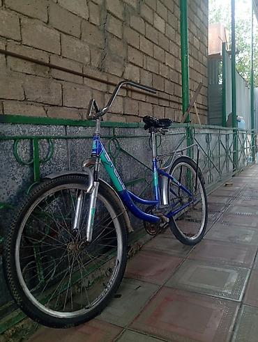 velosibet type 1: Şəhər/komfort tipli velosiped - Rəng: mavi-gümüş tonlarda - Ölçü: 26" — 4