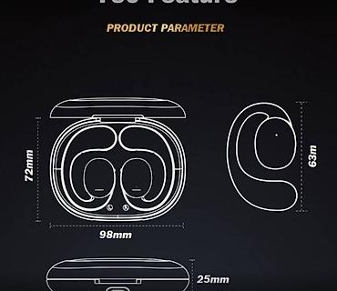 Аудиотехника: Awei T80 наушники беспроводные спортивные Воздушные наушники Bluetooth — 3